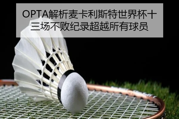 OPTA解析麦卡利斯特世界杯十三场不败纪录超越所有球员